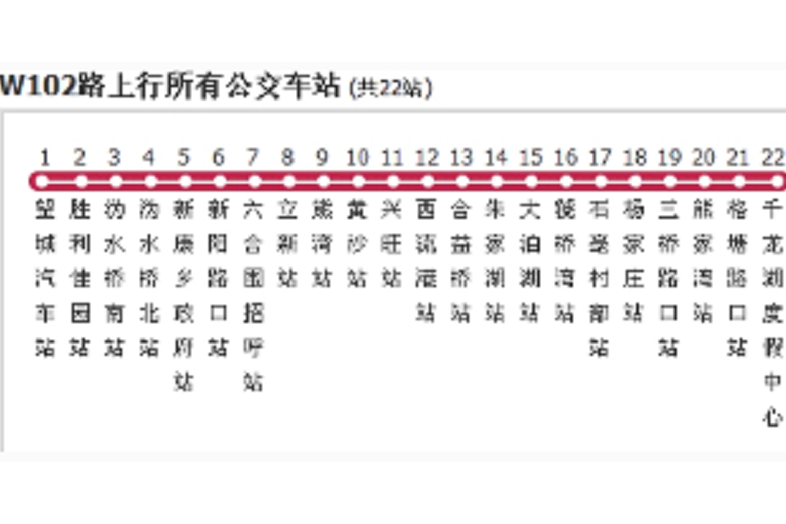 長沙公交W102路