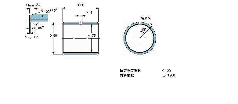 SKF PCM758060M軸承