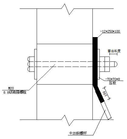 花籃螺桿上拉桿件式側壁懸挑外腳手架施工工法