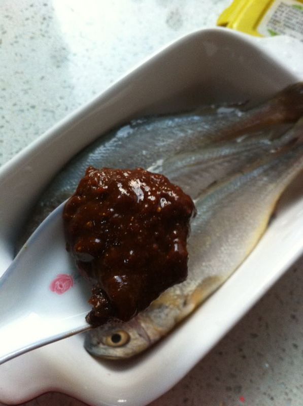 豆醬蒸黃魚