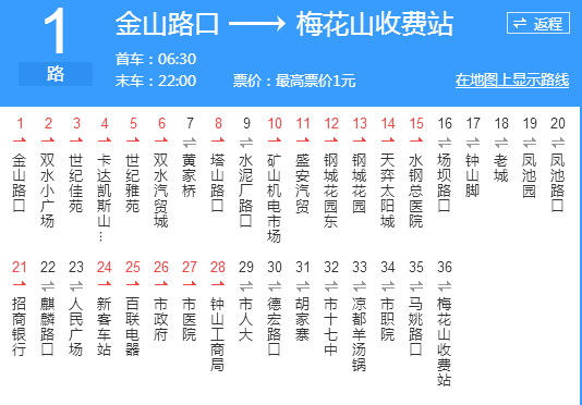 六盤水公交1路