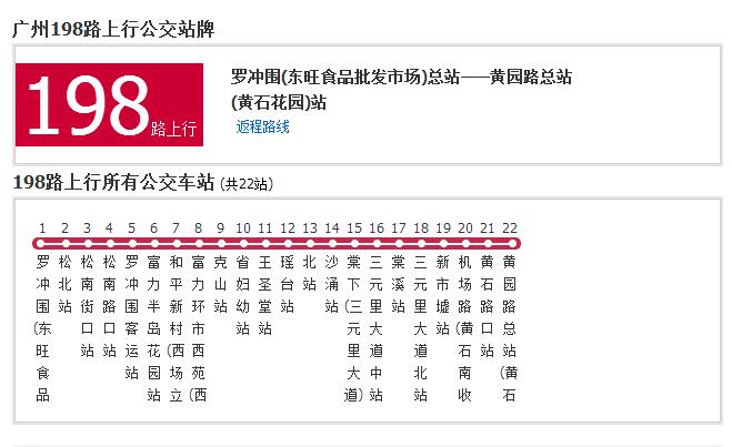 廣州公交198路