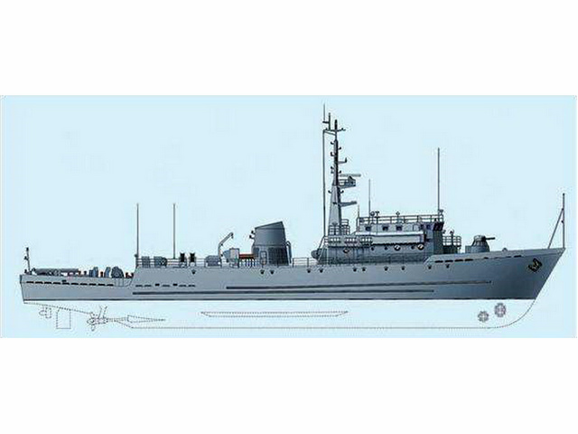 俄羅斯瑪瑙級掃雷艦線圖