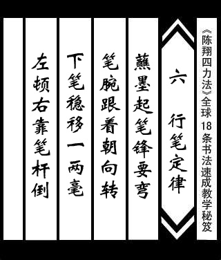 陳翔四力法書法速成寶典