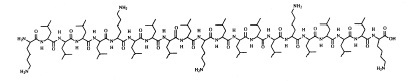 西那普肽(KL4醋酸鹽)結構式