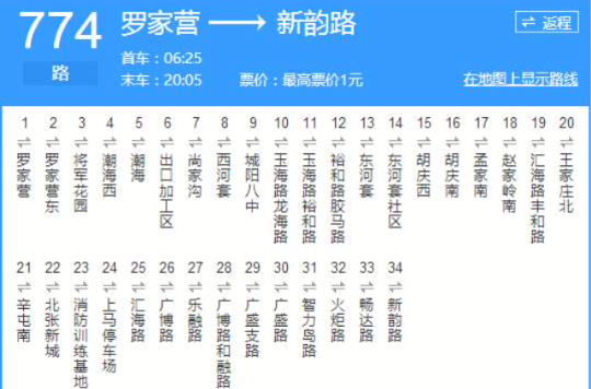 青島公交774路