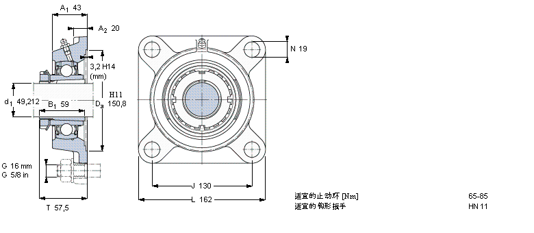 SKF FYJ55KF軸承