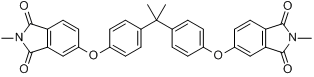 2,2-雙[4-（N-甲基酞醯亞胺-4-氧）苯基]丙烷