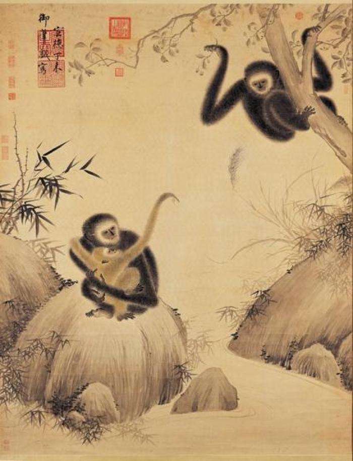 《戲猿圖》