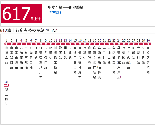 廣州公交617路