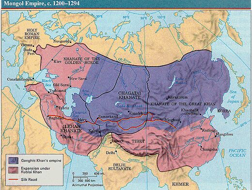 蒙古帝國版圖
