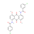 3-氯-N-[5-[（4-氯苯甲醯基）氨基]-9,10-二氫-4,8-二羥基-9,10-二氧代-1-蒽基]苯甲醯胺