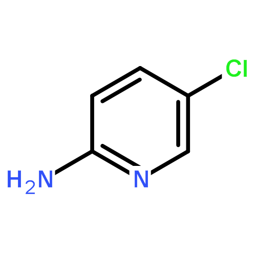 2-氨基-5-氯吡啶分子結構圖