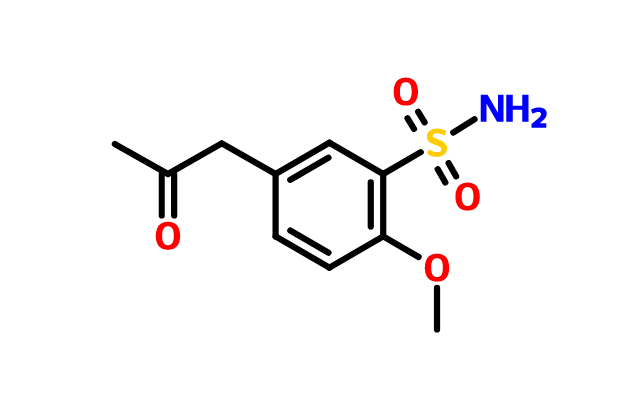 5-丙酮基-2-甲氧基苯磺醯胺
