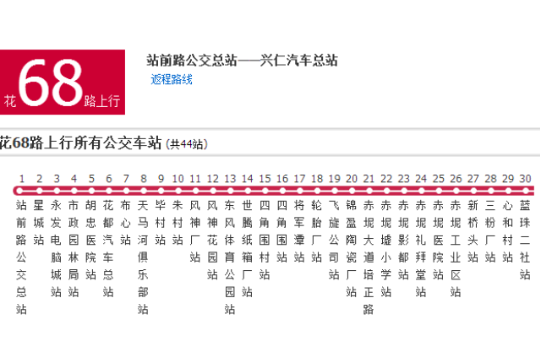 清遠公交花68路