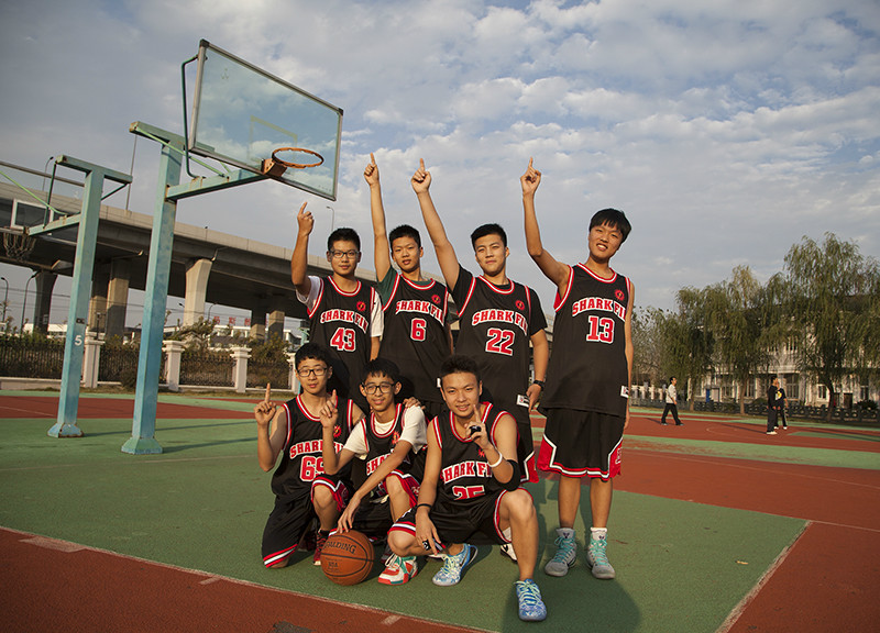 2014年寧波肯特學校第一屆籃球比賽1班合影