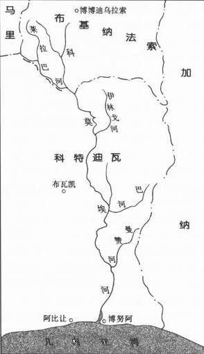 科莫埃河地圖