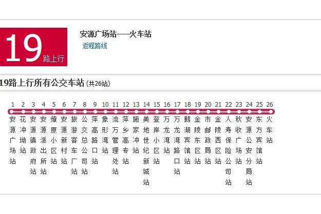 萍鄉公交19路