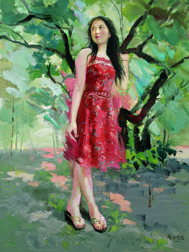 013 花季少女四 - 76 x 101cm 2008年