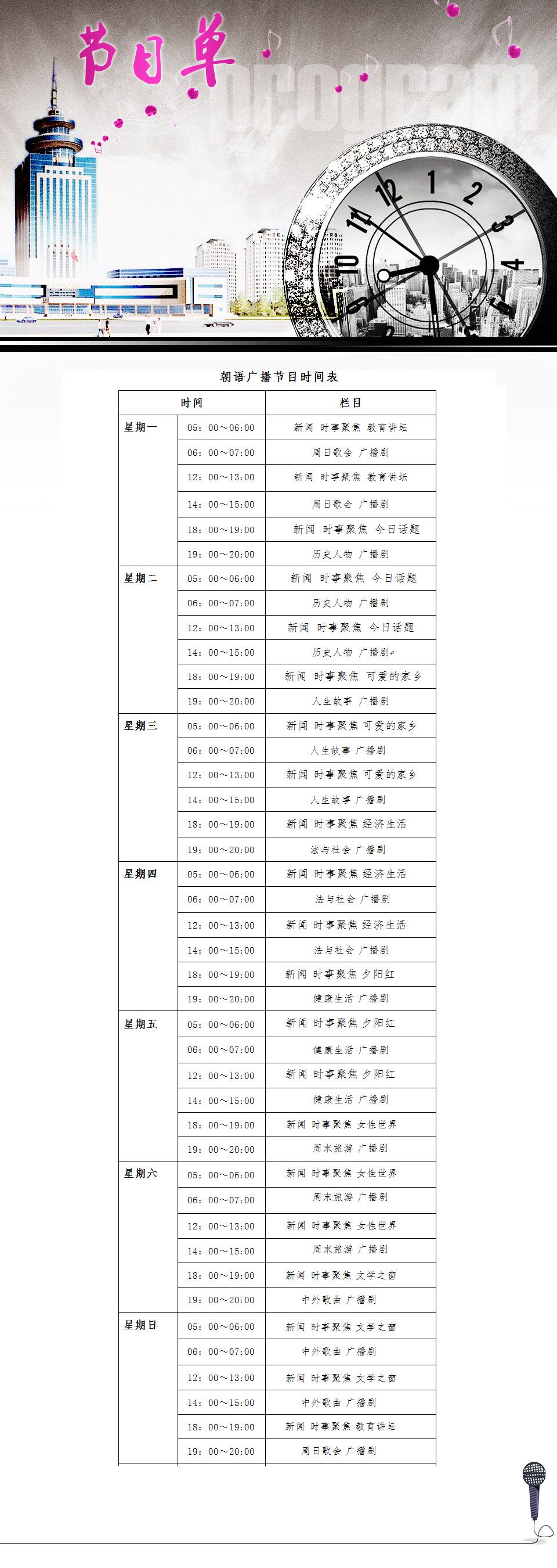 朝鮮語節目