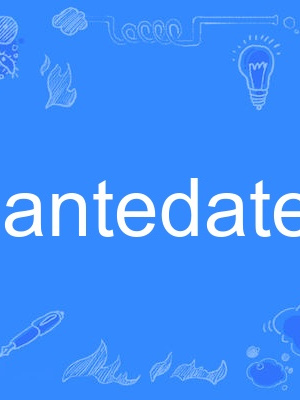 antedate