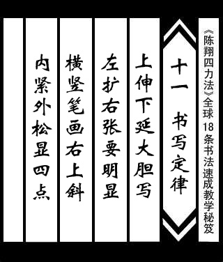 陳翔四力法書法速成寶典