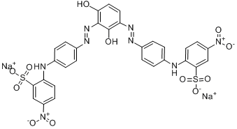 2,2\x27-[（2,4-二羥-1,3-亞苯基）雙（偶氮-4,1-亞苯亞氨基）]雙（5-硝基苯磺酸鈉）