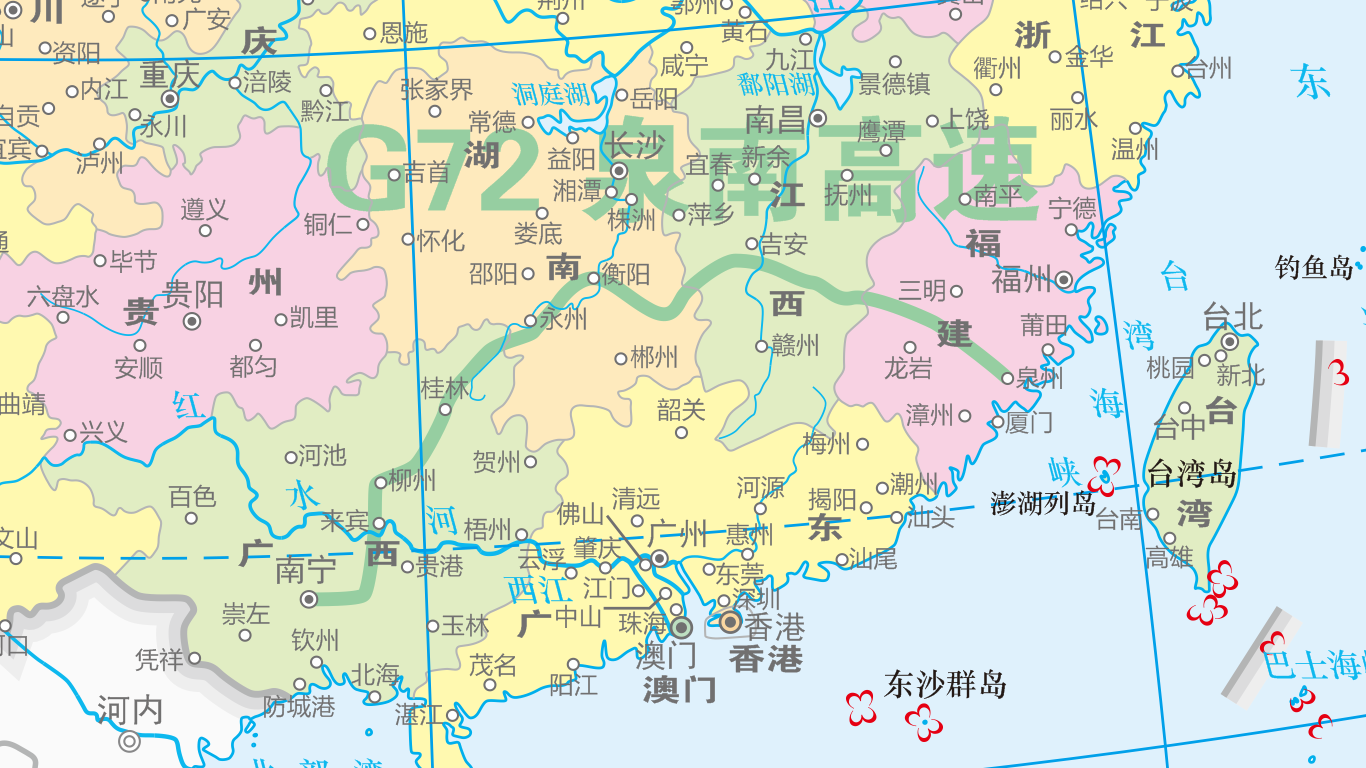 泉南高速公路走向略圖