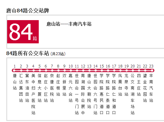 唐山公交84路