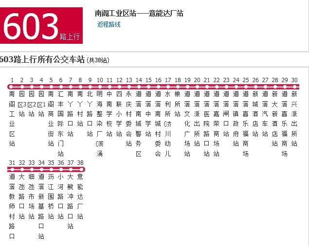 東莞公交603路