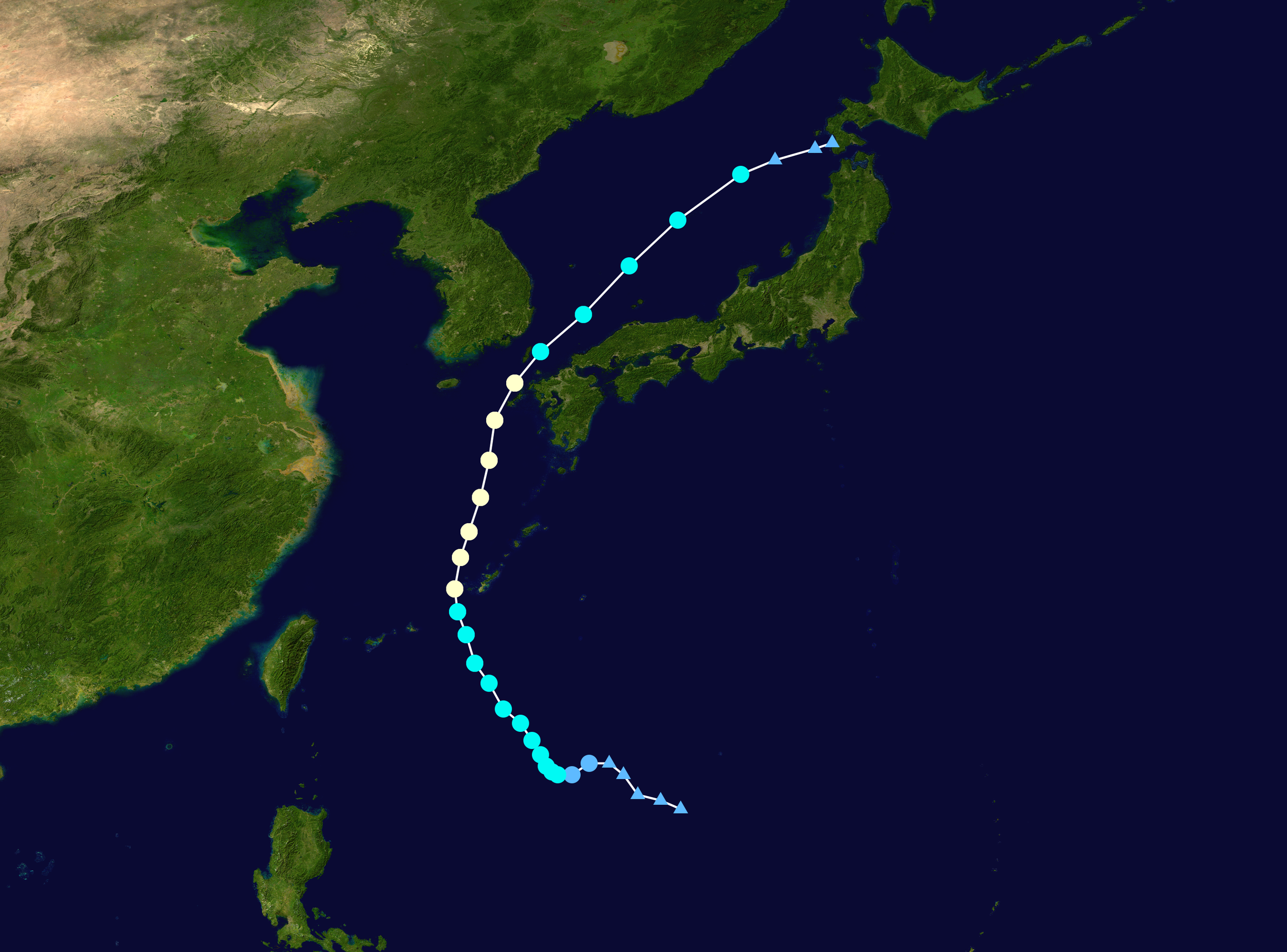 颱風派比安 路徑圖