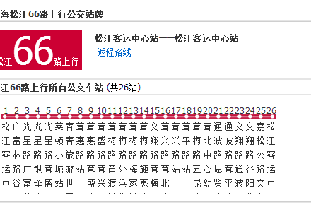 上海公交松江66路