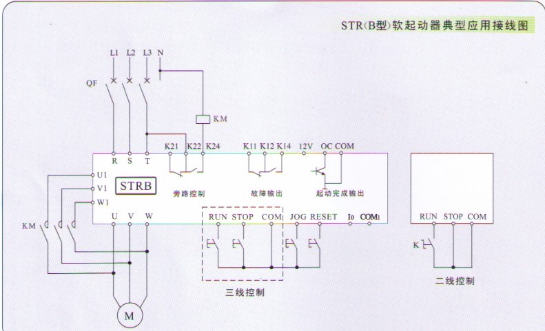 西普STR-B系列軟起動器接線圖