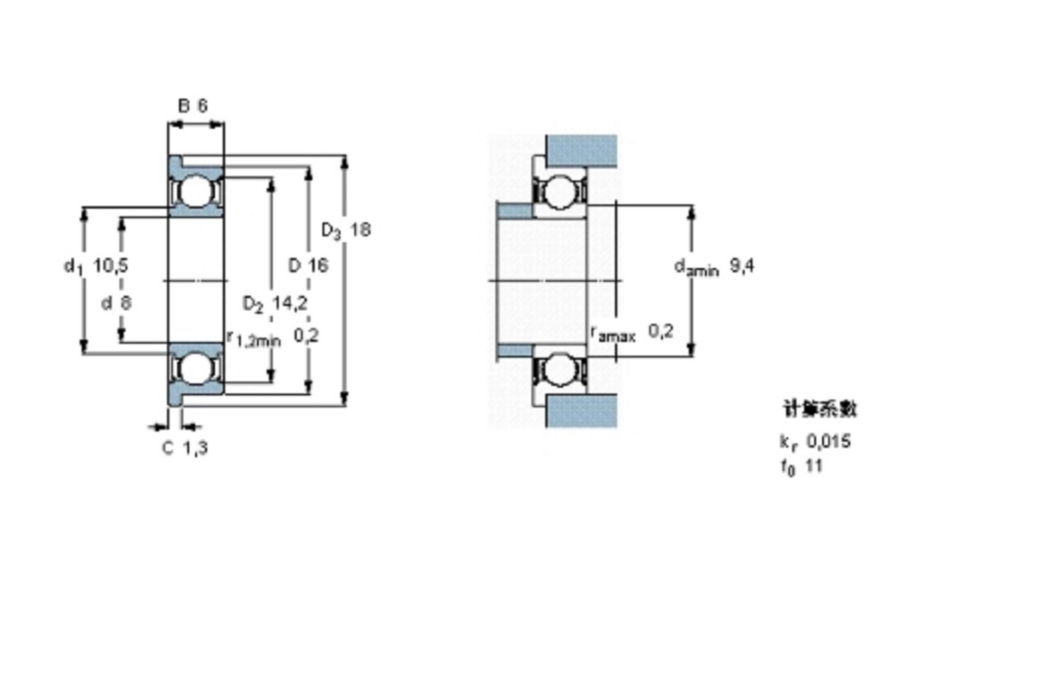 SKF W638/8-2ZR軸承