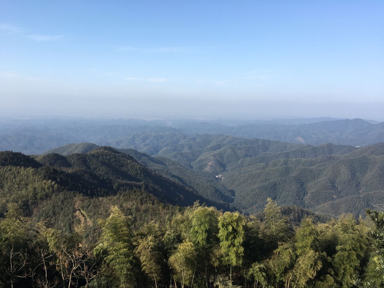 軍山眺望群山