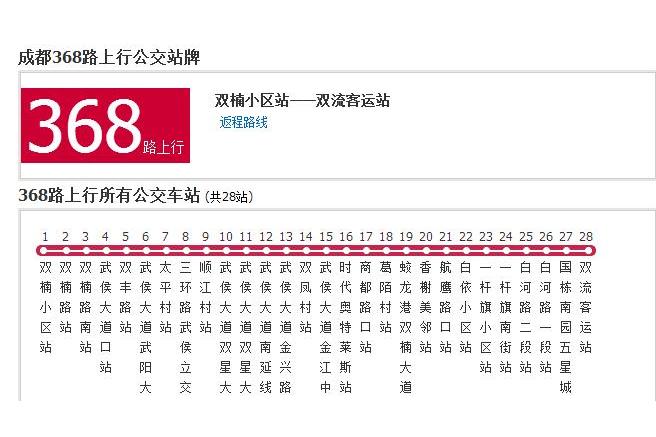 成都公交368路