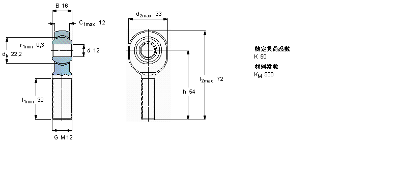 SKF SALKB12F軸承