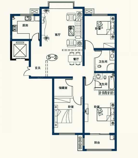 建中大學仕花園戶型圖