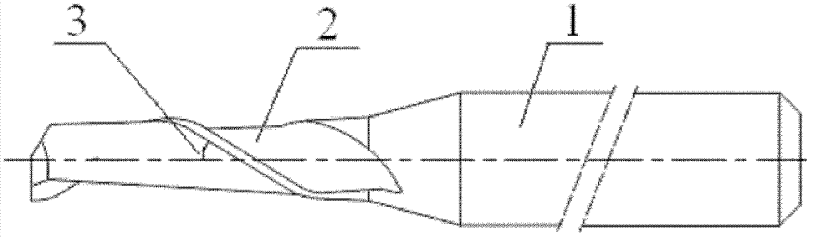 一種直槽平底塗層盲孔單槽鑽頭
