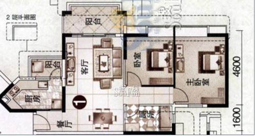 富力城花園複式180平戶型圖