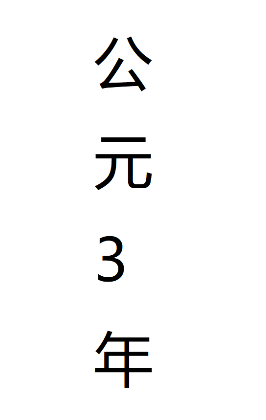 公元3年(3年)