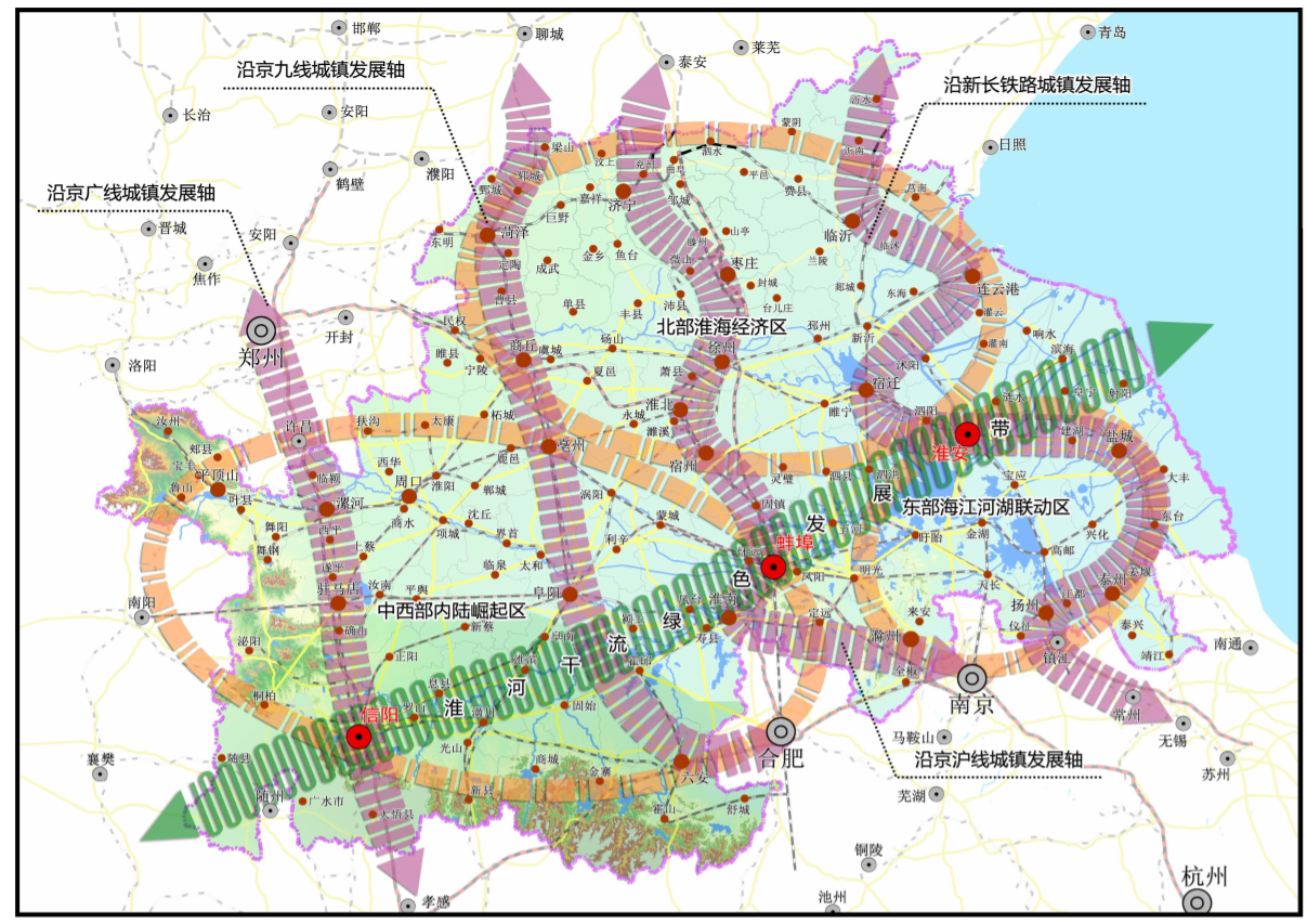 經濟帶發展示意圖