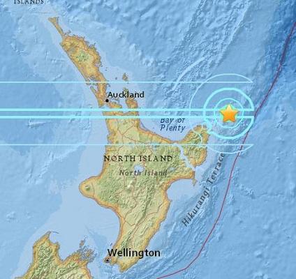 9·1紐西蘭東北部海域地震