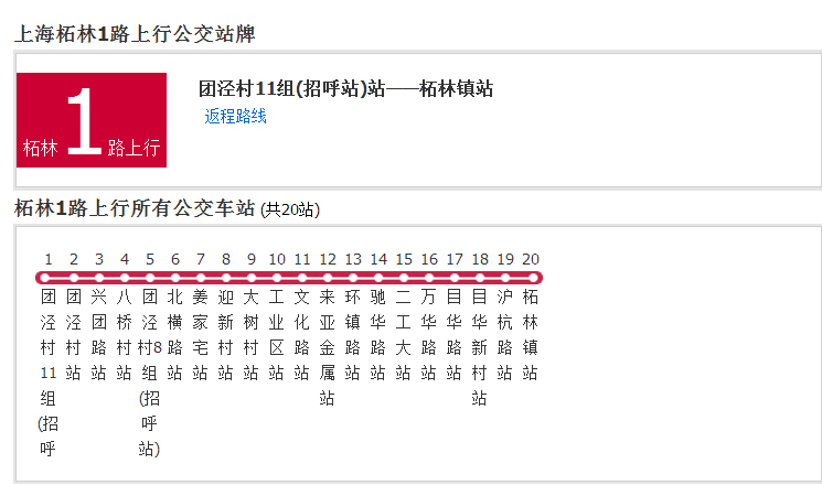 上海公交柘林1路