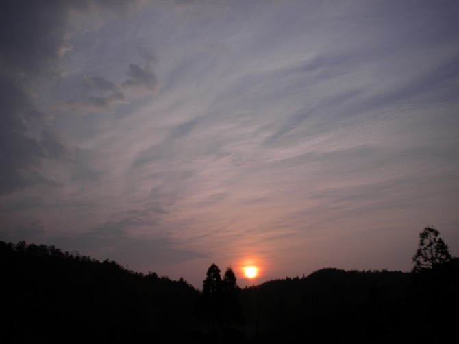 黃坪橋日出