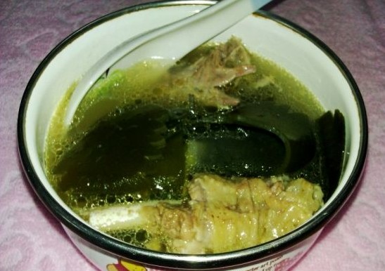 竹葉菜鴨肉湯