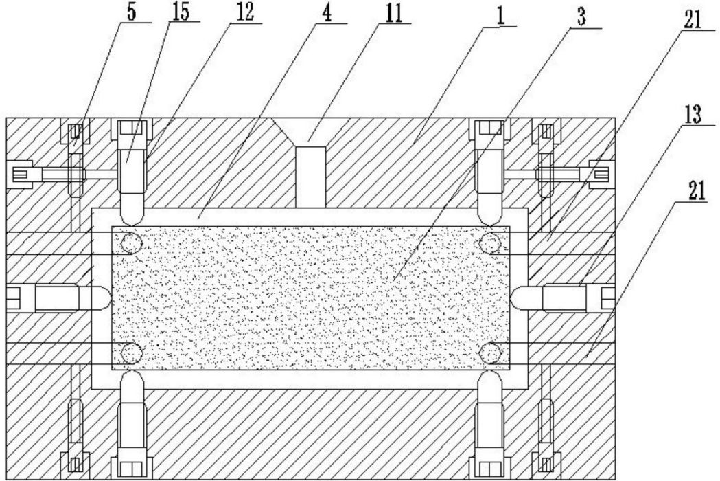 一種用於調節發動機葉片陶瓷型芯定位模具及定位方法