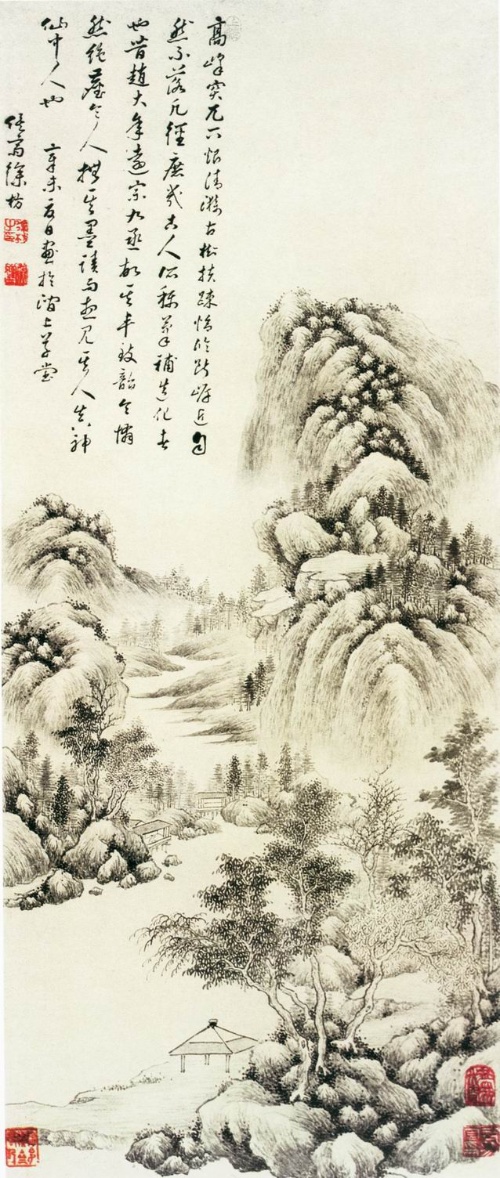 清徐枋山水圖