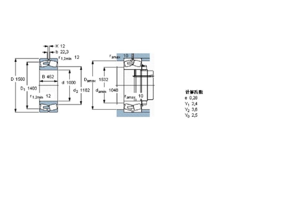 SKF 231/1000CAF/W33軸承