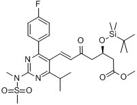 7-[4-（4-氟苯基）-6-異丙基-2-（N-甲基甲磺醯胺基）-5-嘧啶]-(3R)-叔丁基二甲矽氧基-5-氧代-(6E)-庚酸甲酯